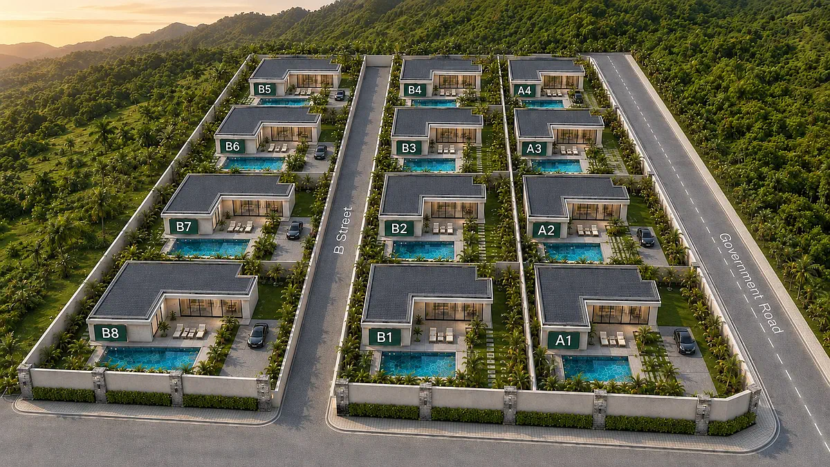 Mountainside-Master-Plan Mountainside Pool Villas, Khao Din